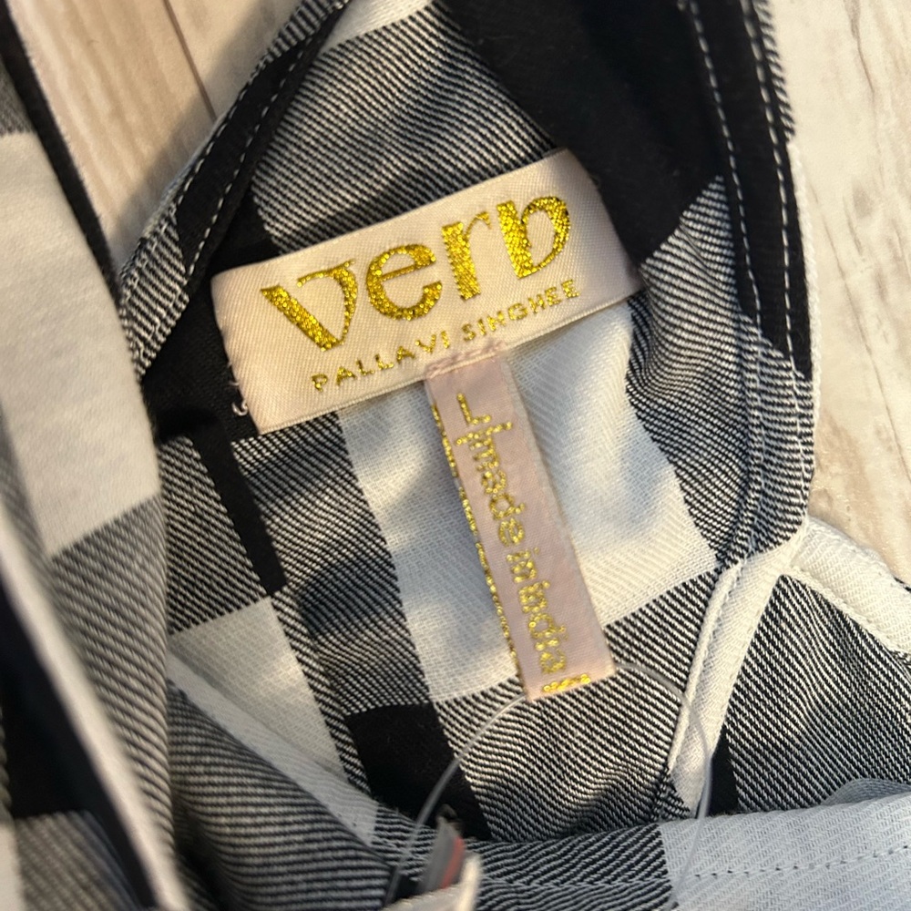 Anthropologie Verb by Pallavi Singhee Gingham Halter Dress - Picture 12 of 16